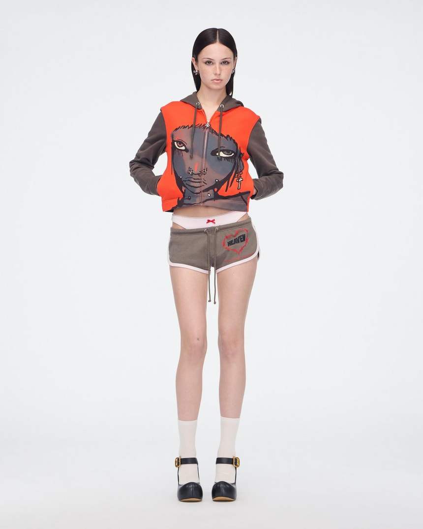 bluza z kapturem smitten zapinana na zamek