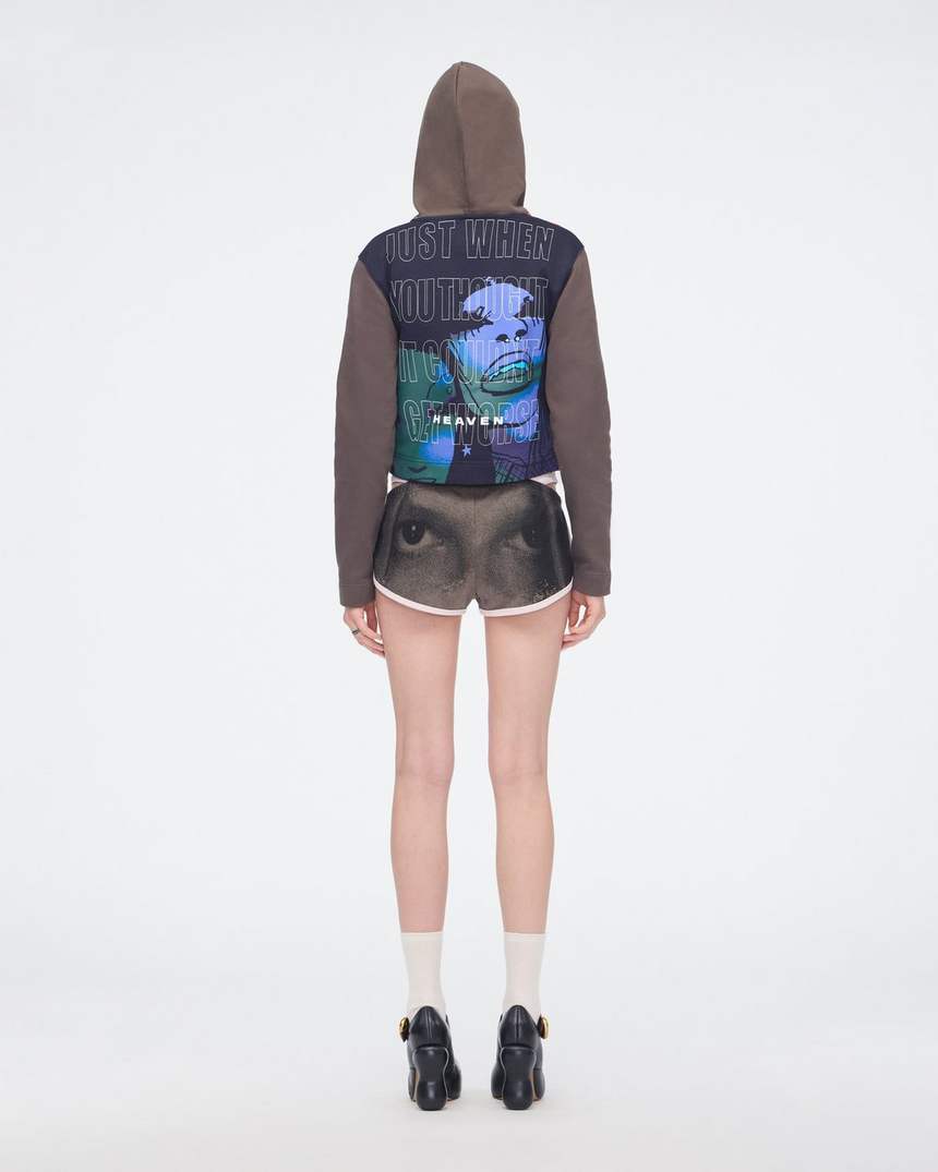 bluza z kapturem smitten zapinana na zamek
