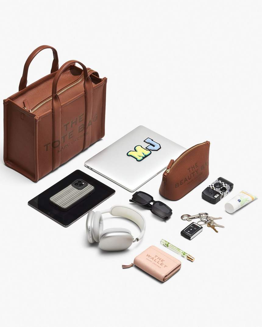 torba typu tote średniej wielkości z monogramem żakardowym