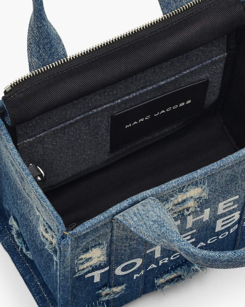 mała torba typu tote z dżinsu rip and repair